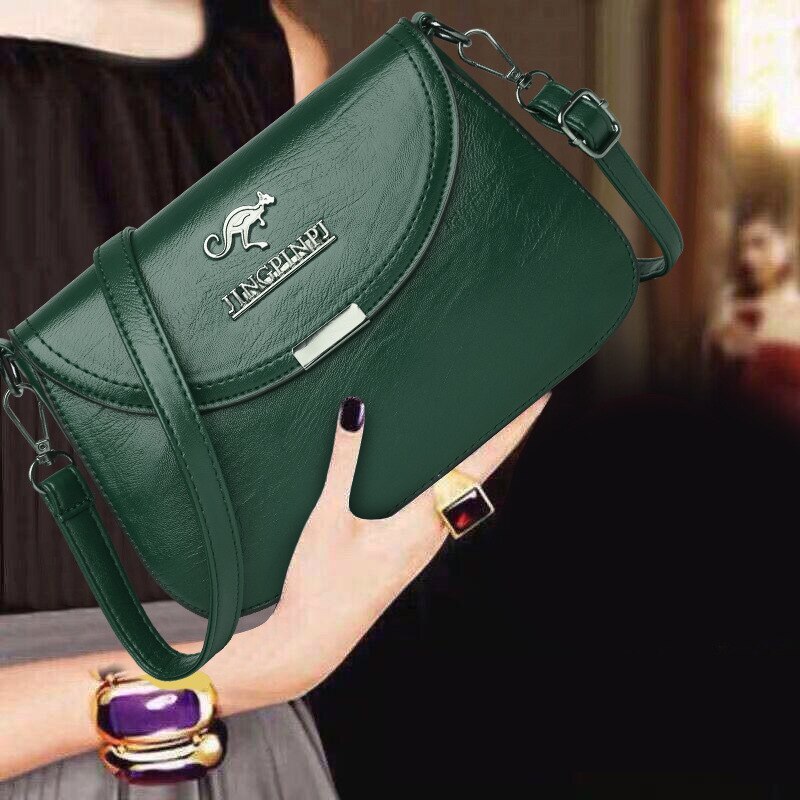 Bolsa Feminina Transversal de Couro Legítimo - Mulher Elegante