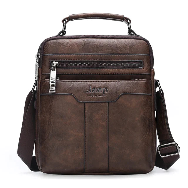 Bolsa Masculina De Couro Legítimo - Jeep Max