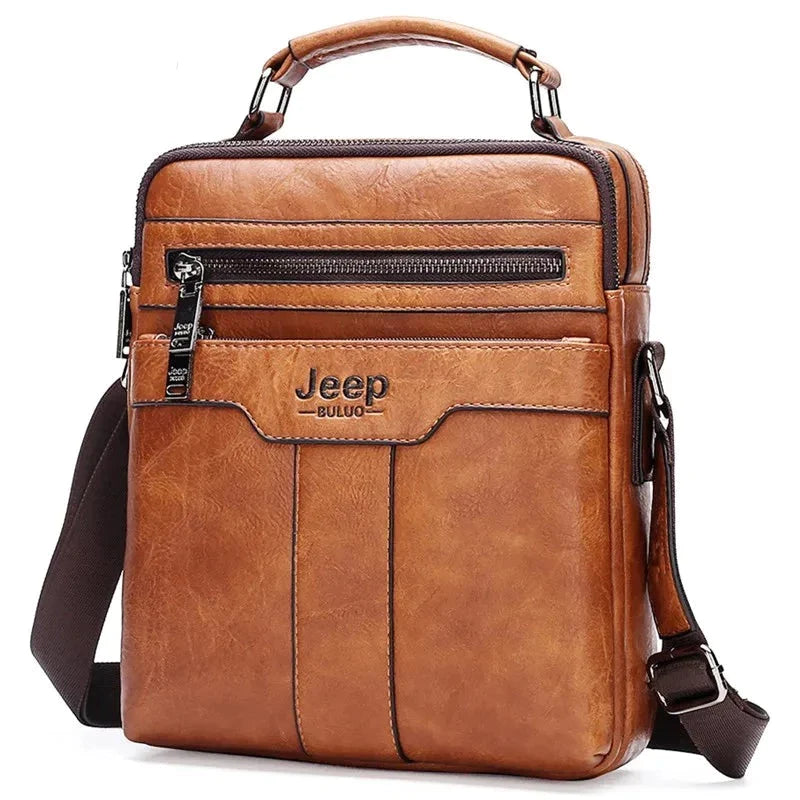 Bolsa Masculina De Couro Legítimo - Jeep Max